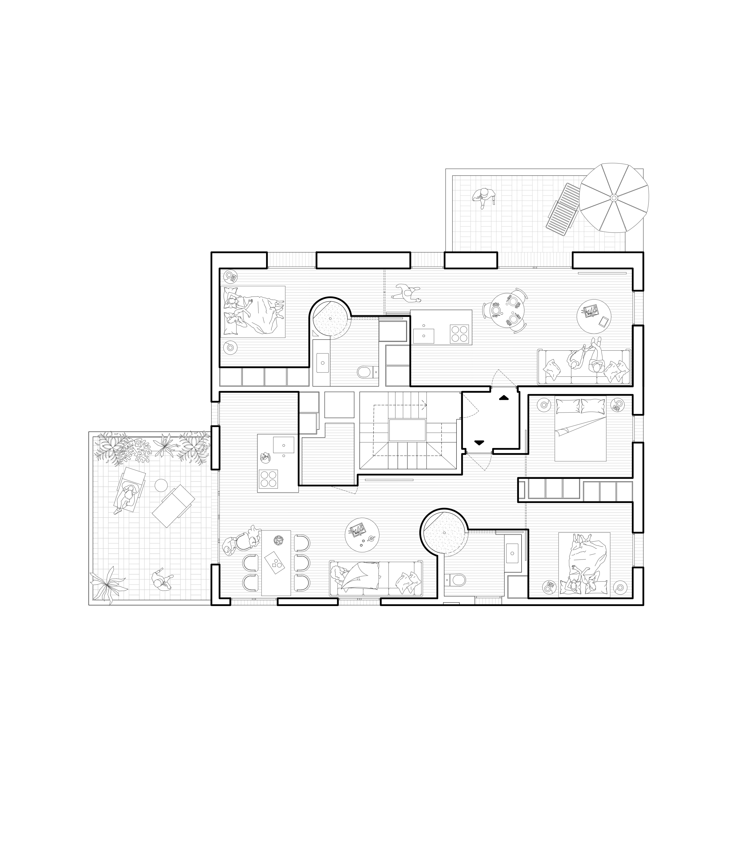CRU innovative flat renovation project in Barcelona. La Fiona, an apartment converted into a modern and neutral space